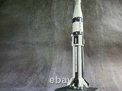 Vintage Saturn 1b Apollo 7 NASA 1144 Scale Wood Space Model Rocket Skylab