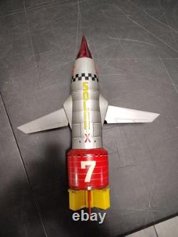 Vintage Solar X Battery Operated Rocket Toy Made In Japan Working Condition