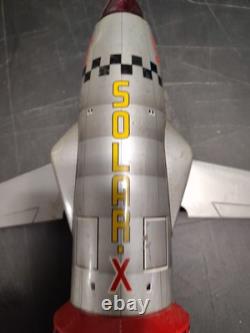 Vintage Solar X Battery Operated Rocket Toy Made In Japan Working Condition