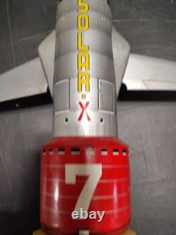 Vintage Solar X Battery Operated Rocket Toy Made In Japan Working Condition
