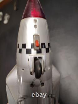 Vintage Solar X Battery Operated Rocket Toy Made In Japan Working Condition