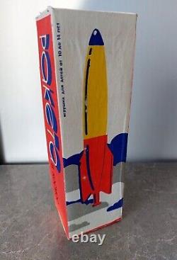 Vintage Soviet 80' Pump Action Toy Space Rocket VOSTOK Box