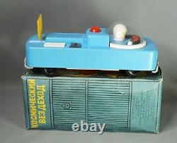 Vintage Soviet Russian Space Patrol Moon Rover Explorer Toy Battery Operated Box