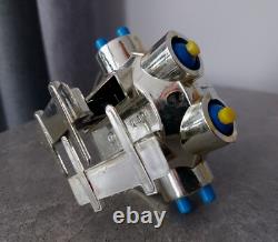 Vintage Soviet Wind Up Walking Robot Space Toy Plastic Walking Robot Soviet Toy