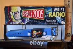 Vintage Space 2005 Personal Wrist AM Radio Headphone Mini Michiko Japan