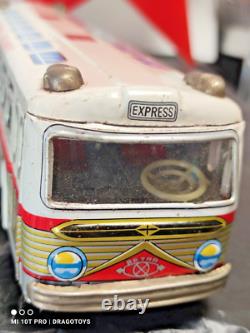 Vintage Space Bus Toy Trans Europ Express Friction Ms Msb Germany Ddr Gdr Works