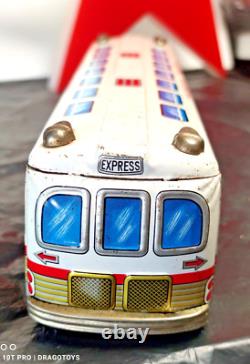 Vintage Space Bus Toy Trans Europ Express Friction Ms Msb Germany Ddr Gdr Works
