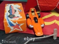 Vintage Space Car Straume'rottalieta' Mechanical Toy Soviet Era Latvia Cccp