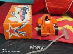 Vintage Space Car Straume'rottalieta' Mechanical Toy Soviet Era Latvia Cccp