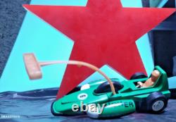 Vintage Space Car Straume'rottalieta' Mechanical Toy Soviet Era Latvia Cccp