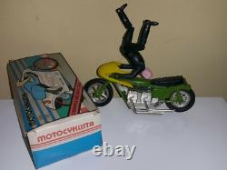 Vintage Space Car Straume'rottalieta' Mechanical Toy Soviet Era Latvia Cccp