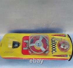 Vintage Space Car Toy Futuristic Concept Friction Powered Model Ruber Tires