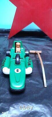 Vintage Space Car Toy Futuristic Concept Friction Powered Model Ruber Tires
