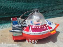 Vintage Space Craft Flying Saucer Me 050 Sftf-1 Battery Operated Made In China