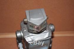 Vintage Space Explorer Robot tin toy Horikawa Japan Silver