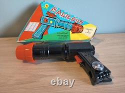 Vintage Space Gun Tin Toy Astronaut Cosmonaut Alien Rocket Pistol
