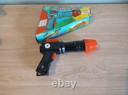 Vintage Space Gun Tin Toy Astronaut Cosmonaut Alien Rocket Pistol