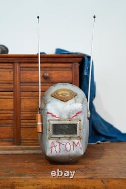 Vintage Space Helmet Welding Mask Retro Sci Fi Prop robot Atom Atomic bomb