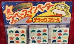 Vintage Space Invaders Ufo 24 Sticker Packs 100% Complete Store Display Japan