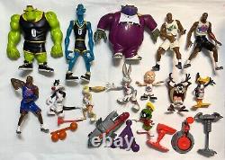 Vintage Space Jam Michael Jordan TAZ Action Figure Lot Playmates 1996 Monstars