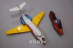 Vintage Space Jet Popy Popynica Tin Friction Gun Lot Bulk AS-IS Japan