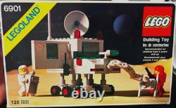Vintage Space LEGO 6901 Open Box, Inside Pieces in Good Condition