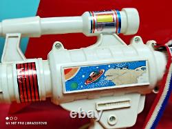 Vintage Space Laser Electronic Gun Toy Astronaut Alien Blaster Flashing Barrel