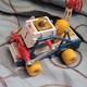 Vintage Space Lunar Rover Toy Vehicle with Astronaut Figure, USA Flag, 1 Decals