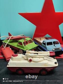 Vintage Space Moonrover And Astronauts Toy Batt. Operated Ussr Soviet Era Cccp