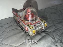 Vintage Space Patrol Tin Friction Toy Tank Car Japan 5 Space Vehicle Astronaut Vintage Space Patrol Tin Friction Toy Tank Car Japan 5 Space Vehicle Astronaut