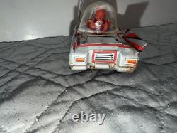 Vintage Space Patrol Tin Friction Toy Tank Car Japan 5 Space Vehicle Astronaut