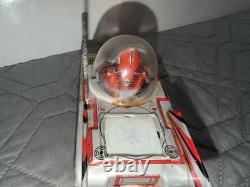 Vintage Space Patrol Tin Friction Toy Tank Car Japan 5 Space Vehicle Astronaut