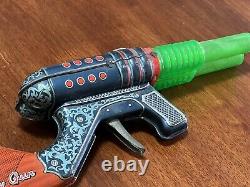 Vintage Space Ray Gun Toy Sparking Gun Retro Space Future KO Made in Japan