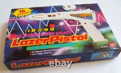 Vintage Space Ray Guns Pulsating Laser Lights Pistol Toy Boxed Mint 1970's