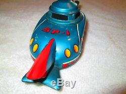 Vintage Space Robot SP 1 Tin Friction Japan Car Rocket Linemar Spaceship Toy