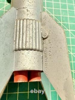 Vintage Space Rocket Metal Toy Bank 1957 Astro MFG Berzac Creations w RED TIP