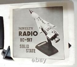 Vintage Space Rocket Radio BC-517 Model # 22829 1960's NOS Hard to find