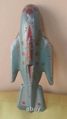 Vintage Space Rocket Sparkling Toy Supersonic Jet 1962 Soviet Russia Era Cccp