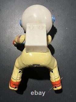 Vintage Space Scooter Tin & Plastic Toy Japanese by Modern Toys, Masudaya 1960s