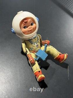 Vintage Space Scooter Tin & Plastic Toy Japanese by Modern Toys, Masudaya 1960s