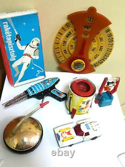 Vintage Space Sparking Jet Ray Gun Pf 2009 Toy Friction Powered Orig. Box China