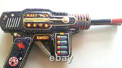 Vintage Space Sparking Jet Ray Gun Pf 2009 Toy Friction Powered Orig. Box China