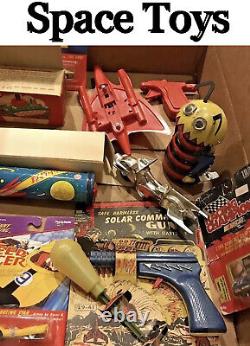 Vintage Space Themed Toy Collection 1950's & up Rocket & Solar Guns & More
