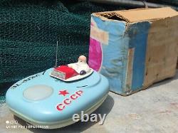 Vintage Space Toy Explorer'ikar 7e' Batt. Operated Ussr Cccp Soviet Era Box