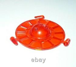 Vintage Space Toy Flying Saucer Kiddy Fliegende Untertasse red plastic model