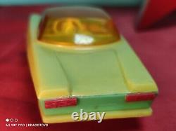 Vintage Space Toy Futuristic Car Friction Conception Model Plastic Soviet Era