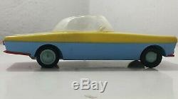 Vintage Space Toy Futuristic Utopian Car Friction Conception Model Tin Plastic