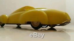 Vintage Space Toy Futuristic Utopian Car Friction Conception Model Tin Plastic