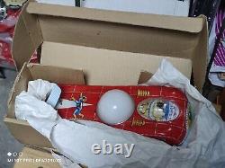 Vintage Space Toy Intercosmos Holdauto Utopian Model Lemezarugyar Batt. Oper. Box