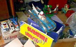 Vintage Space Toy Intercosmos Holdauto Utopian Model Lemezarugyar Batt. Oper. Box